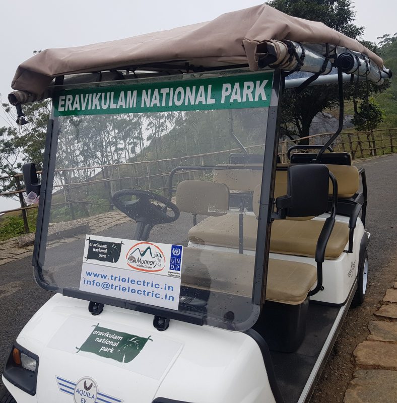 Image of car inside Eravikulam National Park